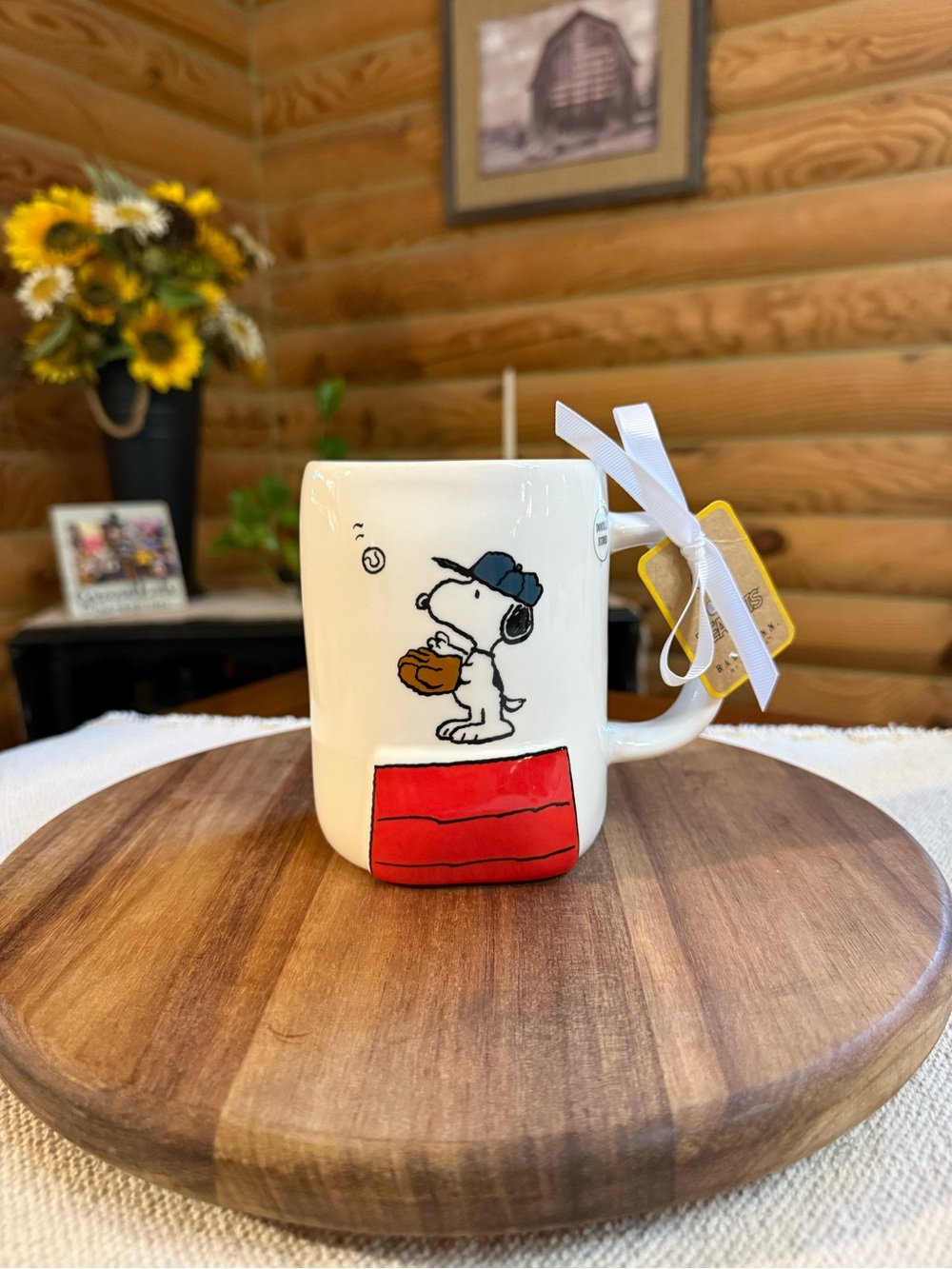 ALL STAR DAD Snoopy Rae Dunn Coffee Mug